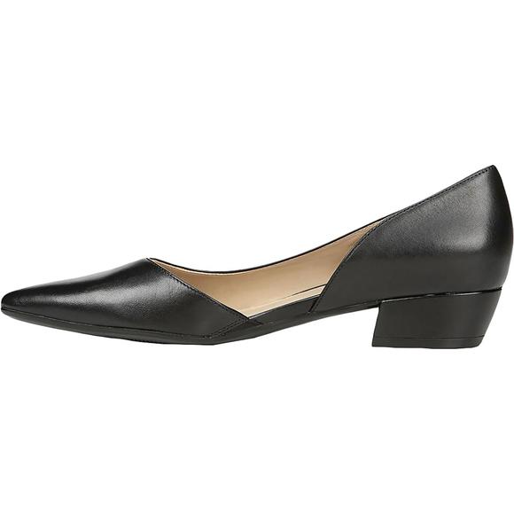 Naturalizer Womens Belina Black Suede Slip On Dressy D'Orsay Heels Shoes Used - Picture 2 of 5